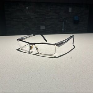 OGA Stylish Black and Silver Men's Glasses